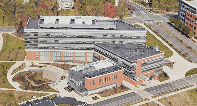 Google Maps glass building